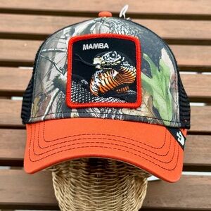 Goorin Bros Snap Back Realtree Camo Mamba Snake Trucker The Farm NWT